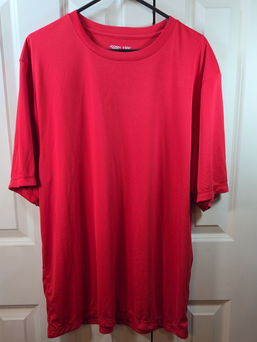 Jockey Men's Bright Red Short Sleeve Performance Tee